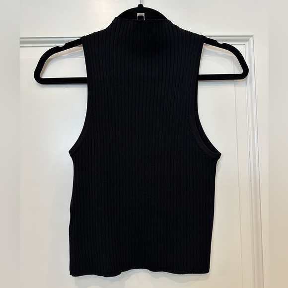Lucy Paris black ribbed tank - Picture 2 of 5